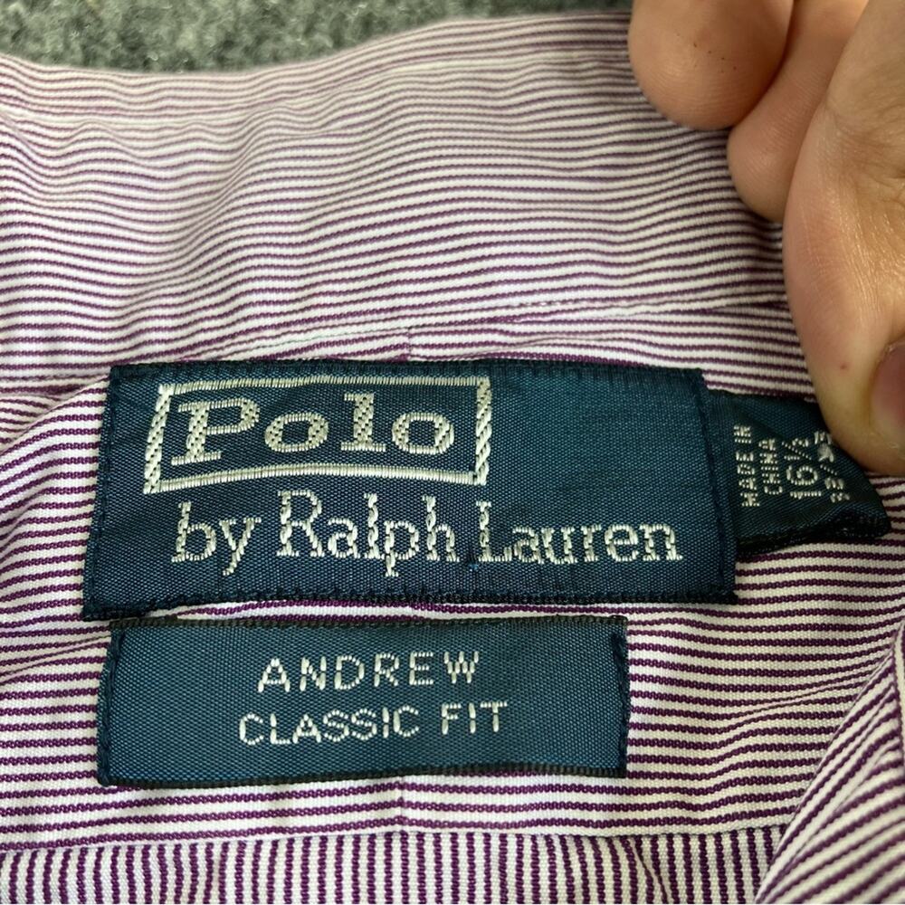 Polo by Ralph Lauren Light Lavender Stripe Dress Shirt